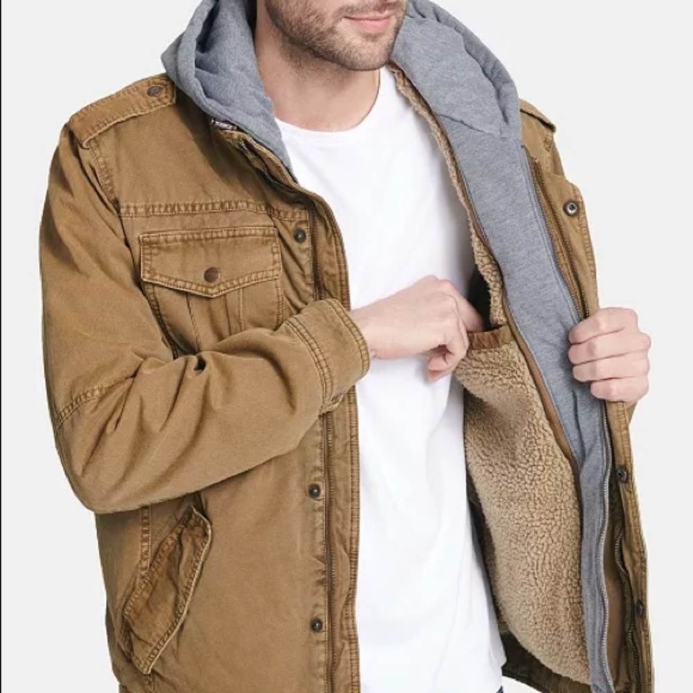 Levi’s Sherpa Lined Hooded Jacket